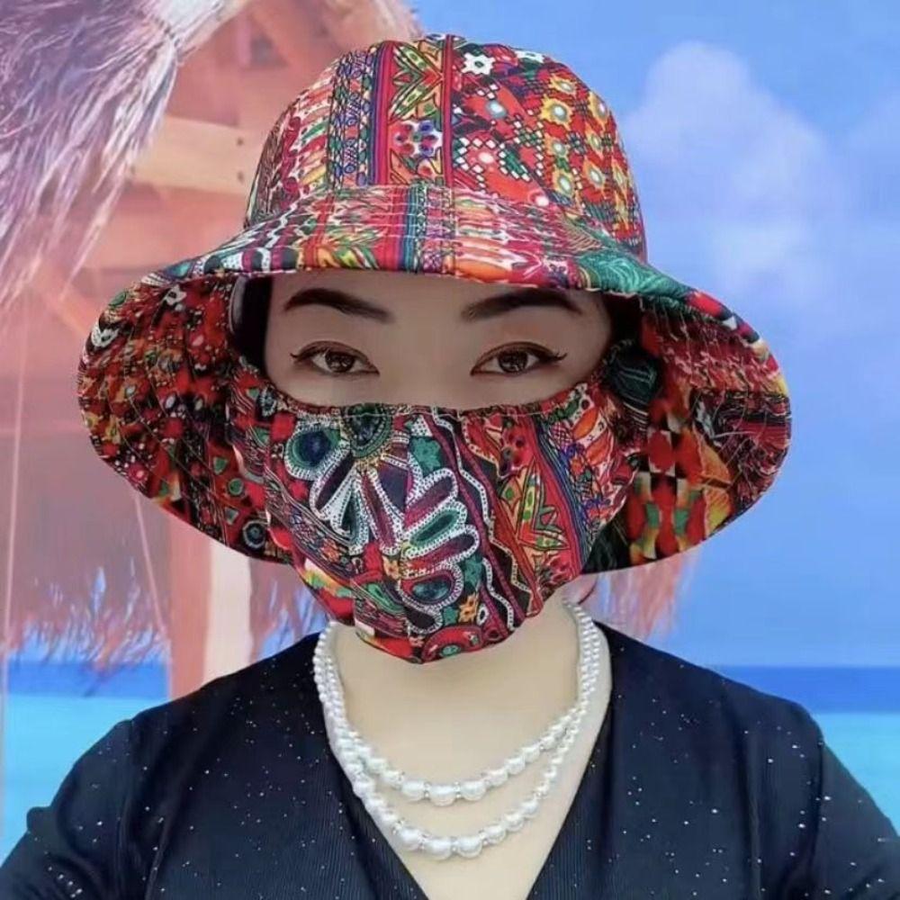 Цветочная женская шляпа от солнца, солнцезащитная шляпа, легкая солнцезащитная маска для скалолазания