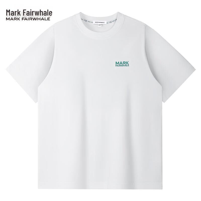 Mark Fairwhale Круглый вырез Хлопковая футболка 'Облачный хлопок'