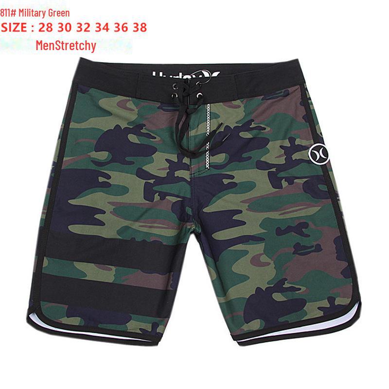 Мужские быстросохнущие шорты для серфинга с 4-сторонним плетением - лето 2024 г., повседневная пляжная одежда