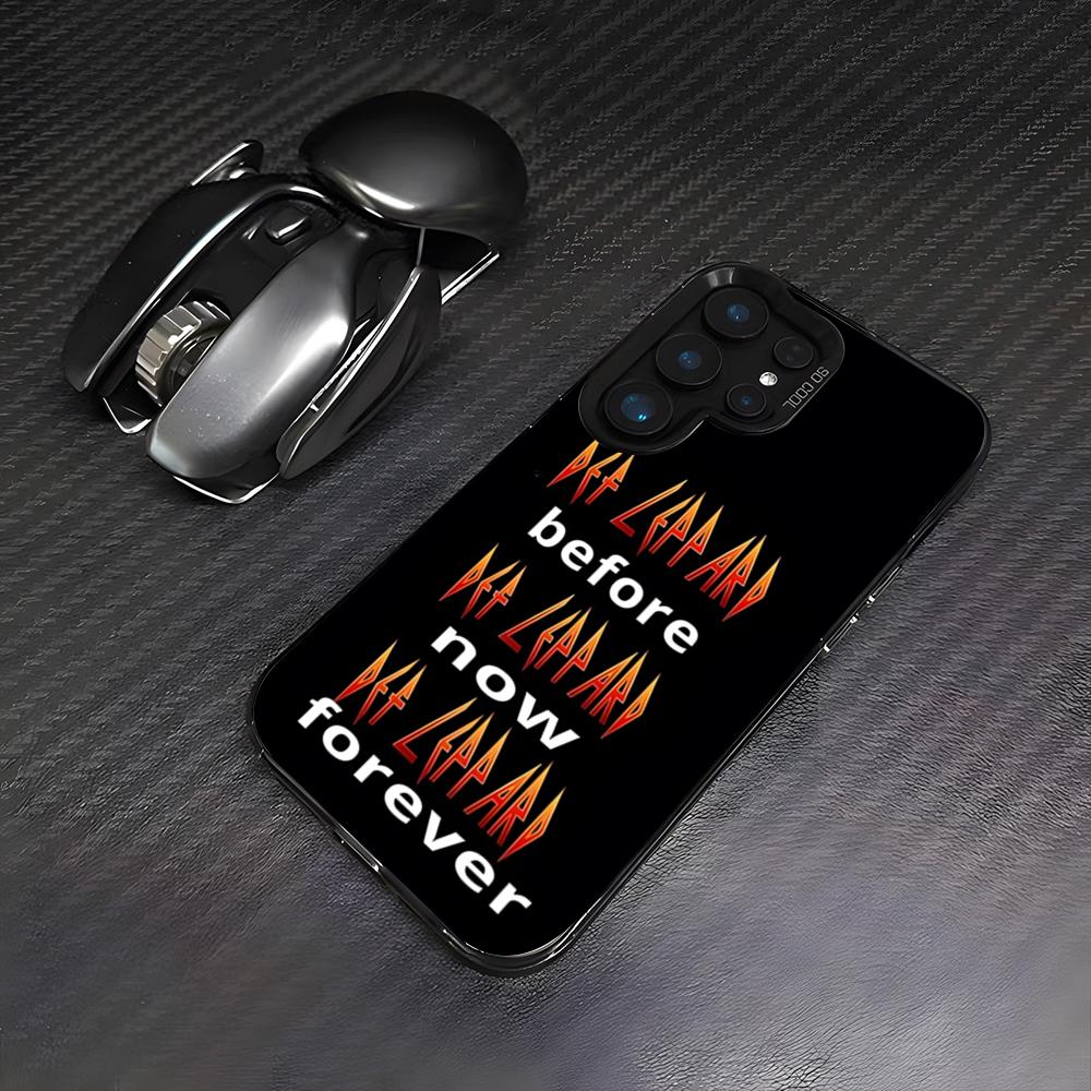 D-Def Leppard Band Phone Case For Samsung S26 S25 Plus S20 S20 Plus S22 Ultra S23 FE S21 Plus S21 Ultra Colorful Cover