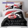 Name Custom 1.FC KoIn Pattern Bedding Set Quilt Cover Pillowcase Home Decor Gift (1 * duvet cover + 2 * pillowcase, without core)