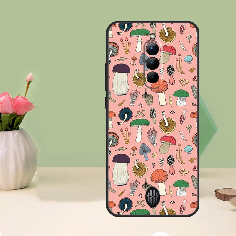 Mushroom Case For Nubia Red Magic 6 7 8 9 10 Pro 6S 7S Pro 5G 6R RedMagic 8S 9S 8 9 10 Pro Plus Cover
