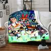 1pc Powerpuff Girls Flannel Throw Blanket HD Printed Lightweight Soft Warm All Season Blanket for Sofa, Bed, Travel, Camping Machine Washable