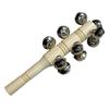 13 Jingles Ringing Bell Wooden Handle Rattle Bell Stick Shaker Percussion Music Toy for Kids Early