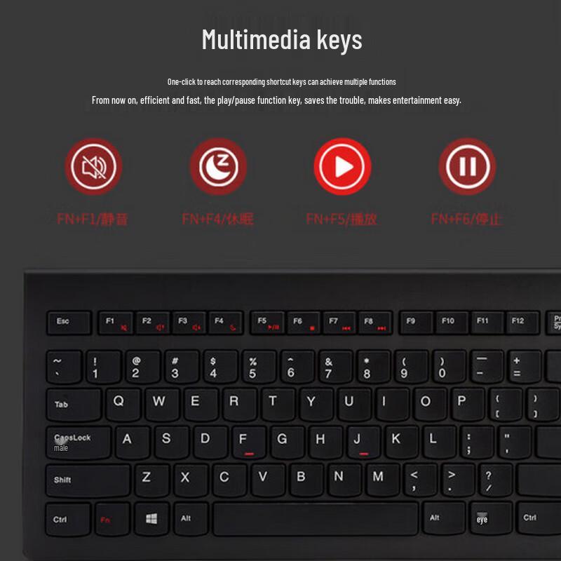 Lenovo M120K Ultra-Thin Wired Keyboard