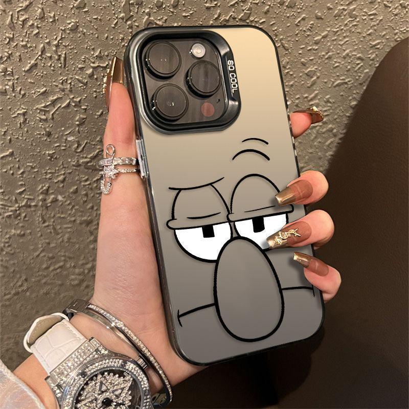 Новое выражение осьминога подходит для жесткого чехла iPhone16promax 13pro нишевого 14 противоударного чехла для мобильного телефона.