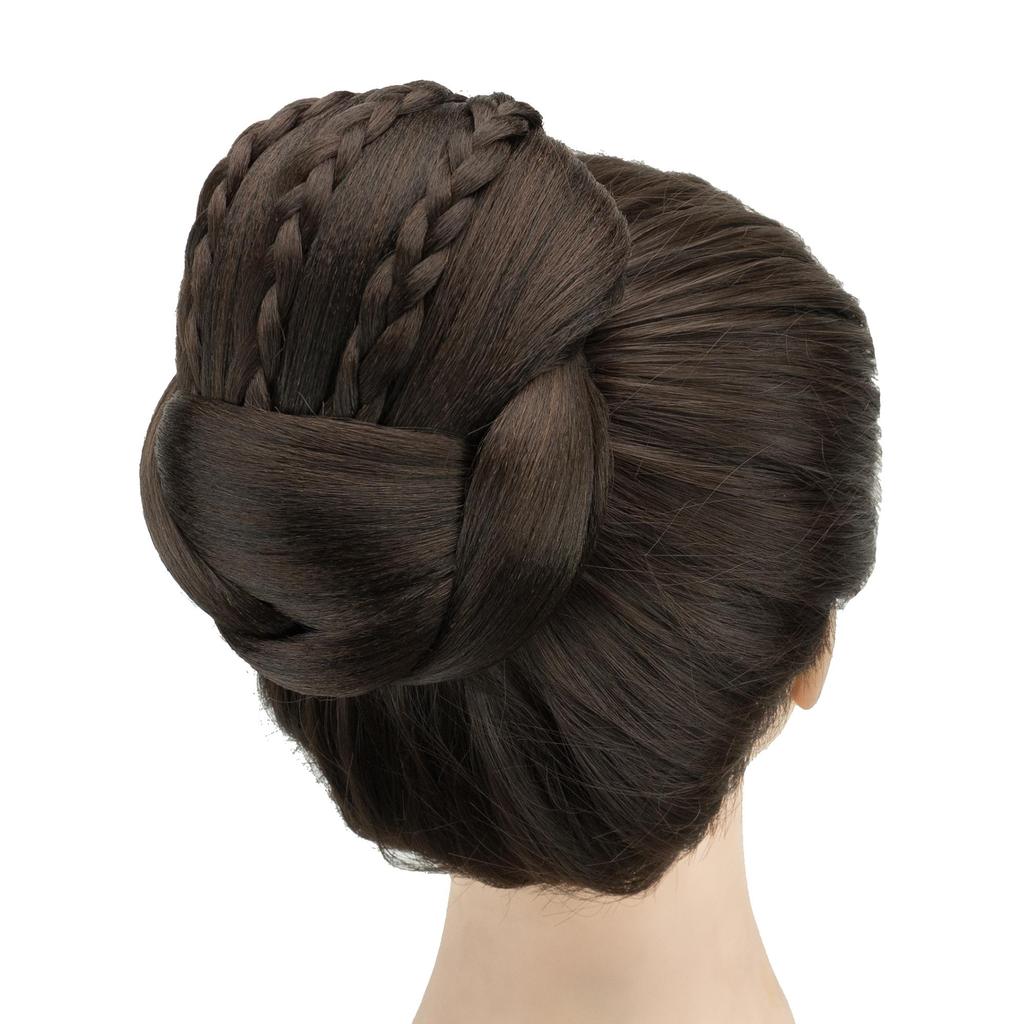 Плетеный шиньон для танцора, накладные волосы в виде пончика, аксессуары для волос, резинки для волос, булочка, заколки для парика, прическа для женщин