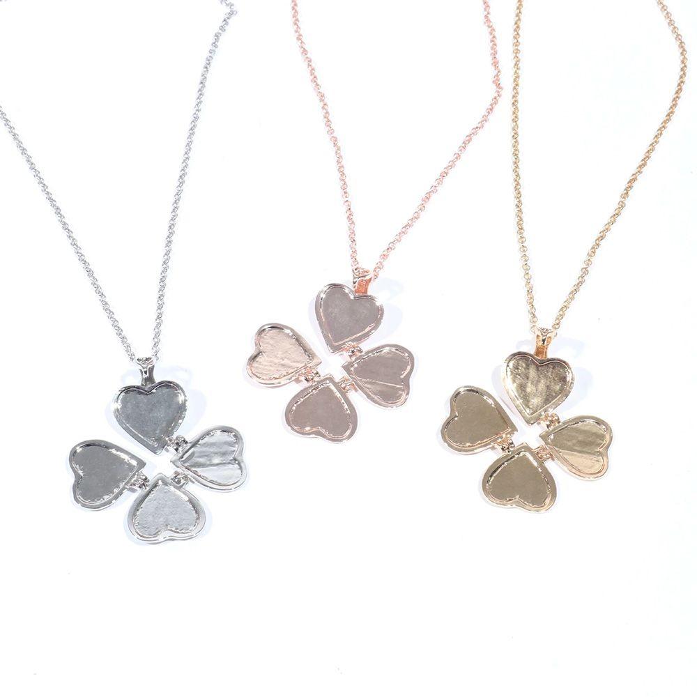 DIY Фото Локет 4-слойный Подвеска Новое Ожерелье