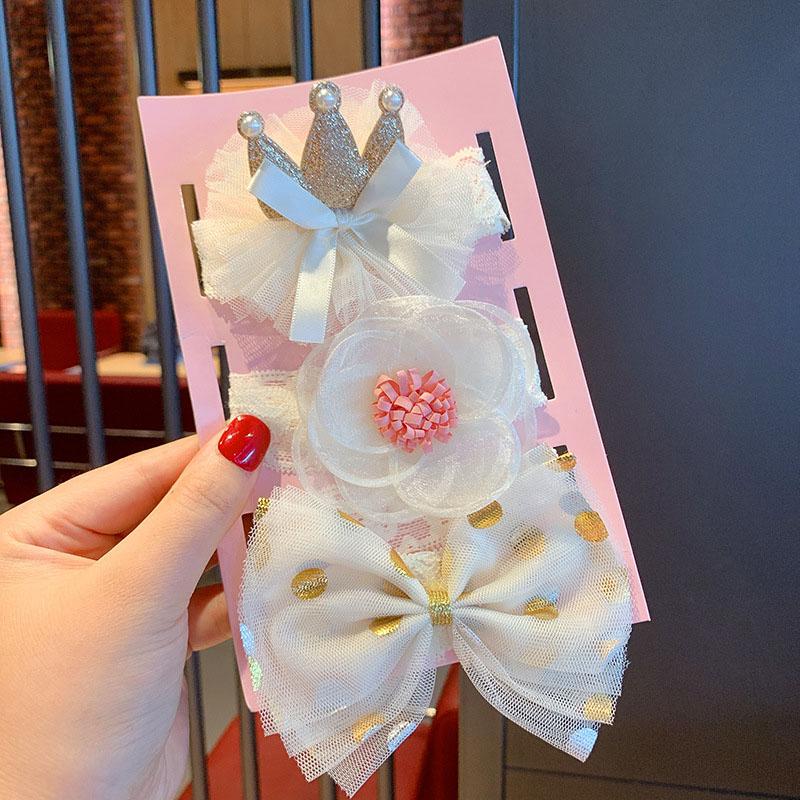 Набор повязок на голову для новорожденных девочек, 3шт