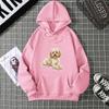 Spring Summer Women's Hoodie 3D Kawaii Dog Printed Fashion Casual Long Sleeve Round Neck Top Loose Clothing