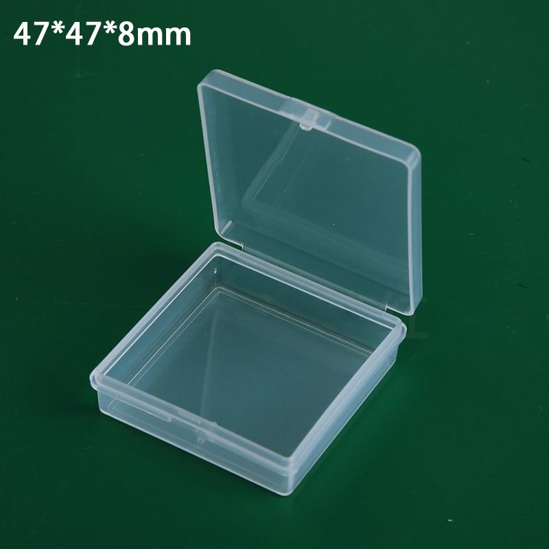 New Mini Plastic Box Rectangular Translucent Packing Box Dustproof Durable Strong Jewelry Button Sundries Storage Case Container