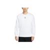 Nike Pattern Embroidered Crew Neck Long Sleeve Sweatshirt Men Sweatshirt White FZ7521-100