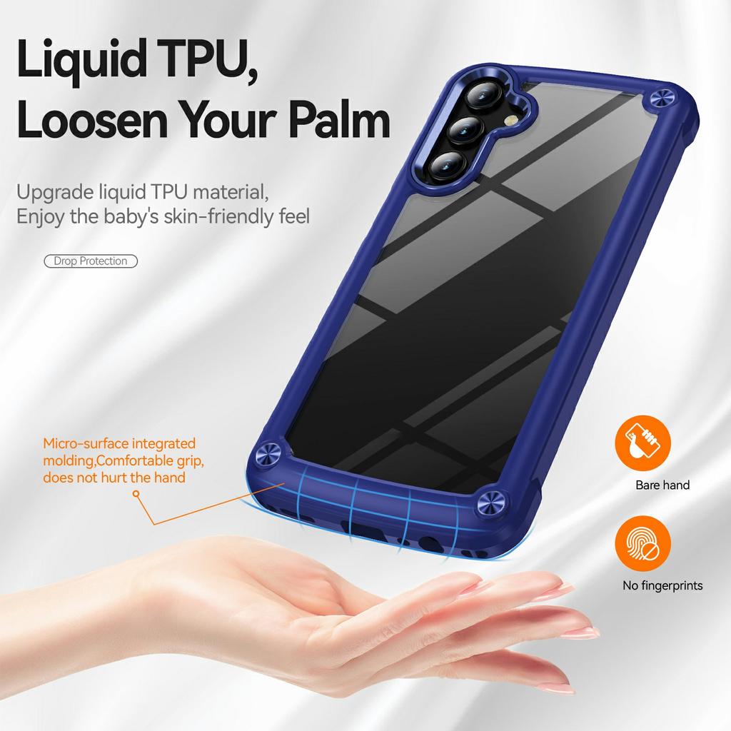 For Samsung Galaxy A26 5G Case Anti-Drop Alloy Lens Frame PC + TPU Phone Cover