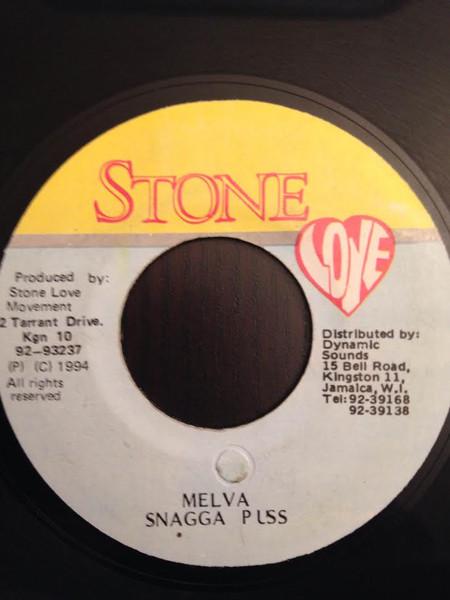 7inch Record SNAGGA PUSS - Melva NONE Stone Love 1994 Jamaica Reggae, Ska & Dub Used