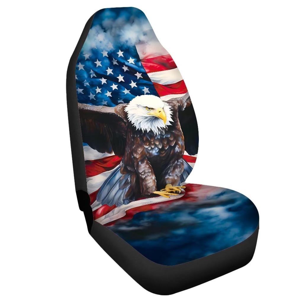 Car Universal Seat Cover School Bus Pattern Printing All-Inclusive Car Seat Cover For All Seasons