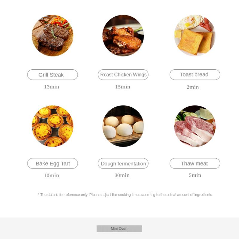 Мини-печь для жарки на воздухе, электрическая духовка 2 в 1, бытовая техника, многофункциональная печь для выпечки