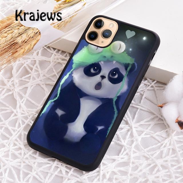 Krajews Cute Baby Panda For iPhone 17 Air 16 Phone Case Cover 15 14 plus 12 13 pro max coque