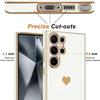 Coque - BOOLING - compatible Samsung Galaxy S25 Ultra - Antichoc - Motif Cœur - Blanc -2 Verres Trempés