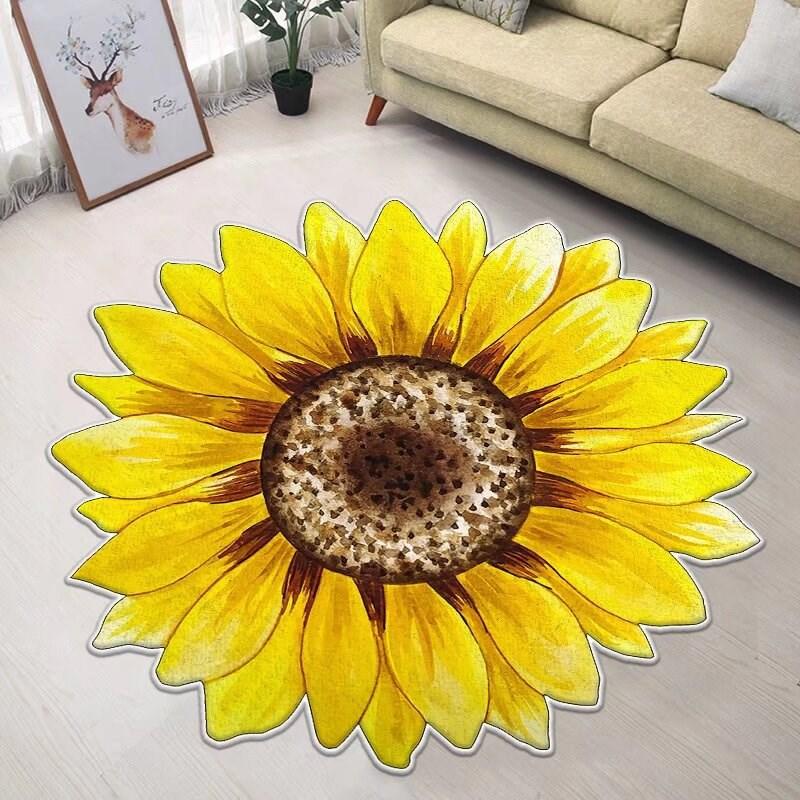 Большой Цветочный Круглый Ковер Ковер для Гостиной Ковер для Спальни Прикроватный Ковер