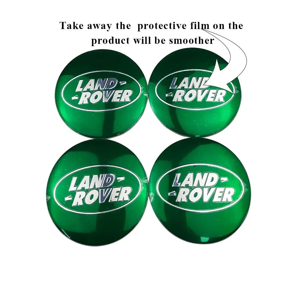 65mm Wheel Center Hub Caps Stickers Badge Emblem For Land Rover Sport Range Rover 2 3 4 Freelander 1 Defender Evoque Accessories FG4