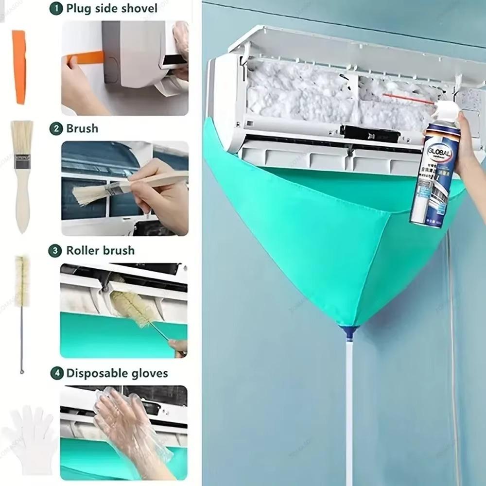 Waterproof Air Conditioner Clean Cover Thickened PVC Aircon Cleaning Bag  Home Use