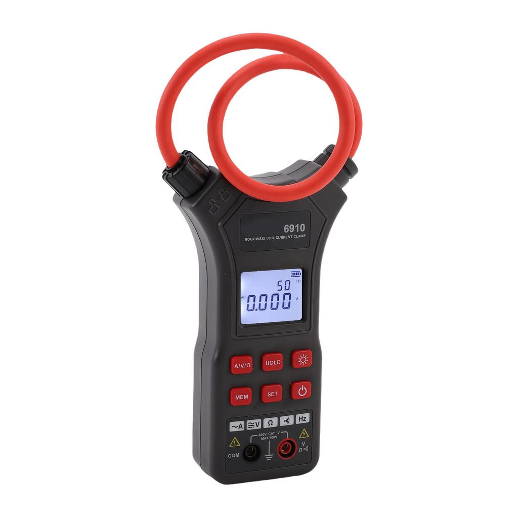 Гибкий токоизмерительный клещи AC0A 10000A AC0.1V 750V DC0.1V 1000V 0 Ом 2000 Ом Цифровой гибкий амперметр со спиралью Электрический