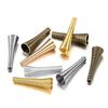12pcs/lot Bugle Metal Cone Funnel Spring Coil Spacer Beads End Caps Connector For DIY Jewelry Makings Supplies Accessories
