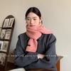 Korean Style Autumn and Winter Couples Thickened Wool Scarf Women's Warm Small Knitted Wool Scarf