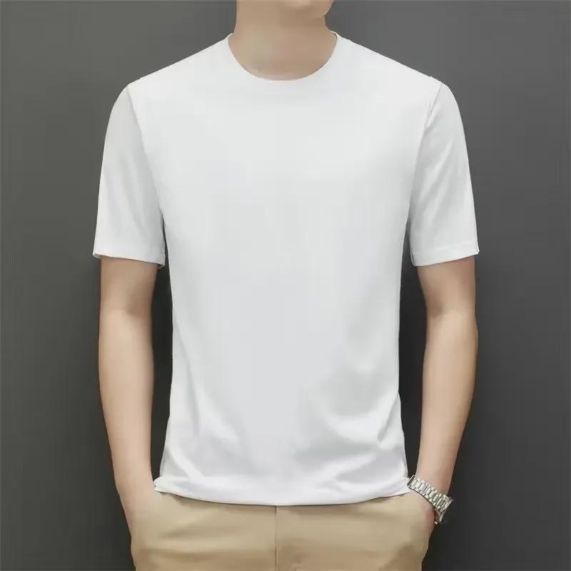 Men's Chinese Retro Tang Suit Ice Silk Wide-Leg Casual Trousers