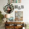 30x30cm Round Glass Wall Clock with Sweep Second Hand for Quiet Operation