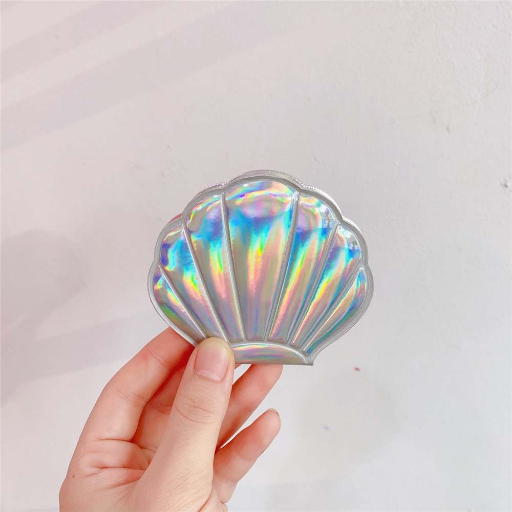 Student Hand Mirrors Shell Vanity Mirror Compact Mirror Mini Makeup Mirror Pocket Cosmetic Mirror