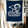 Los Angeles Rams Wall Tapestry Aesthetic Wall Hanging Printed Fabric Blanket Decorative Tapestries for Bedroom Living Room Home Decor