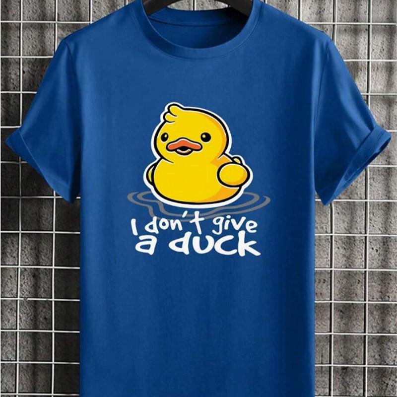 Новая летняя мужская модная футболка с принтом Lucky Duck, мужская футболка, топ
