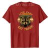 Live Fast Eat Trash Funny Raccoon Camping Vintage Hiking Shirt Live Fast Eat Trash TShirt Design Cute Animal Lover Tee Tops