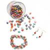 10pcs/Bag 6/8mm Cute Enamel Evil Eye Beads Alloy Charm Pendant For DIY Jewelry Necklace Making