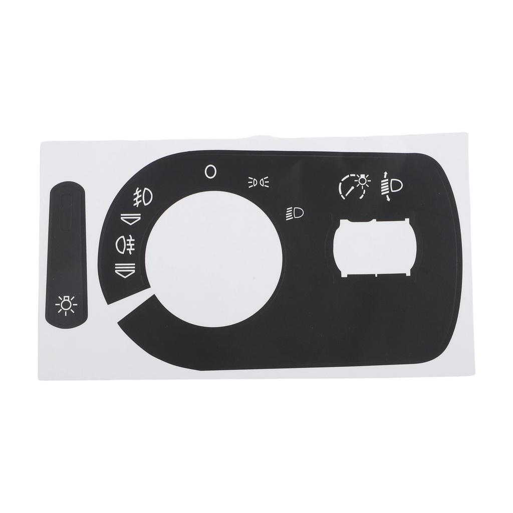 Light Switch Repair Sticker Car Switch Sticker Black Overlay Button Replacement