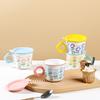 Girl Flower Small Gift Flowers Cute Ceramic Cup with Lid High Value Household Water Cup Small Fresh Cup