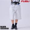 Кожаный ремень FUBU с заклепками для мужчин и женщин, размеры L-XL, черный