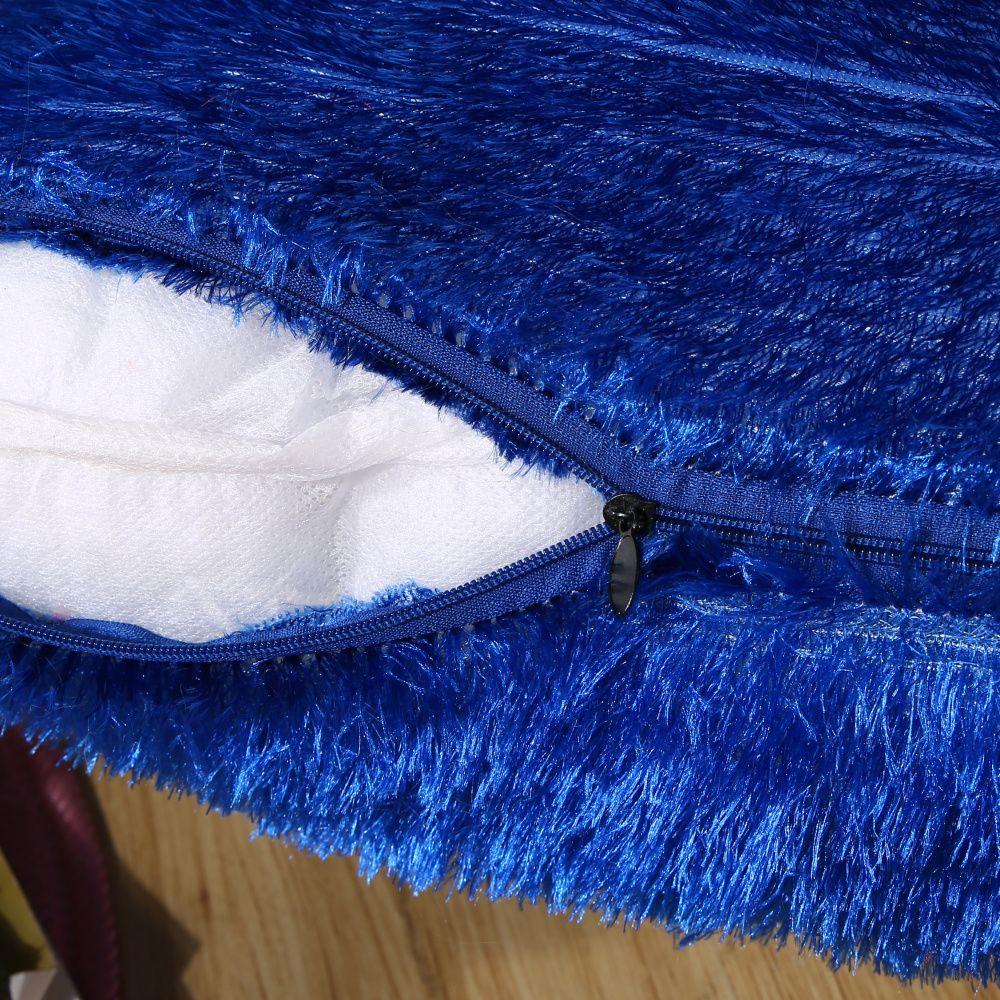 Square Home Decor Car Seat Fur Plush Winter Warm Throw Pillow Cases Cushion Cover