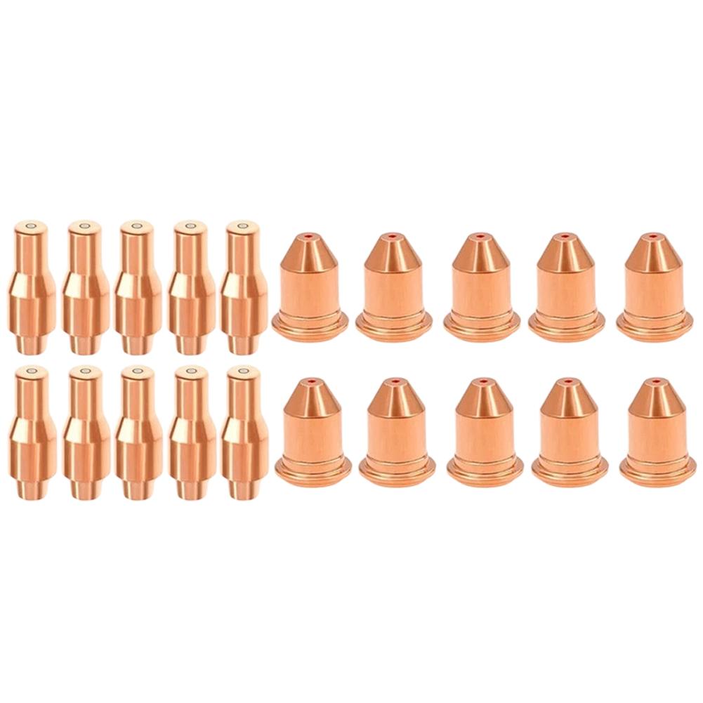 20 шт. Плазменные электроды и сопла, совместимые с For Harbor For Freight Titanium IPT 45 Плазменной горелкой