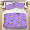 Colorful Cartoon Set Kids Threepiece Set 1 Duvet Cover 2 Pillowcase Without Core Bedding Set Soft And Comfortable