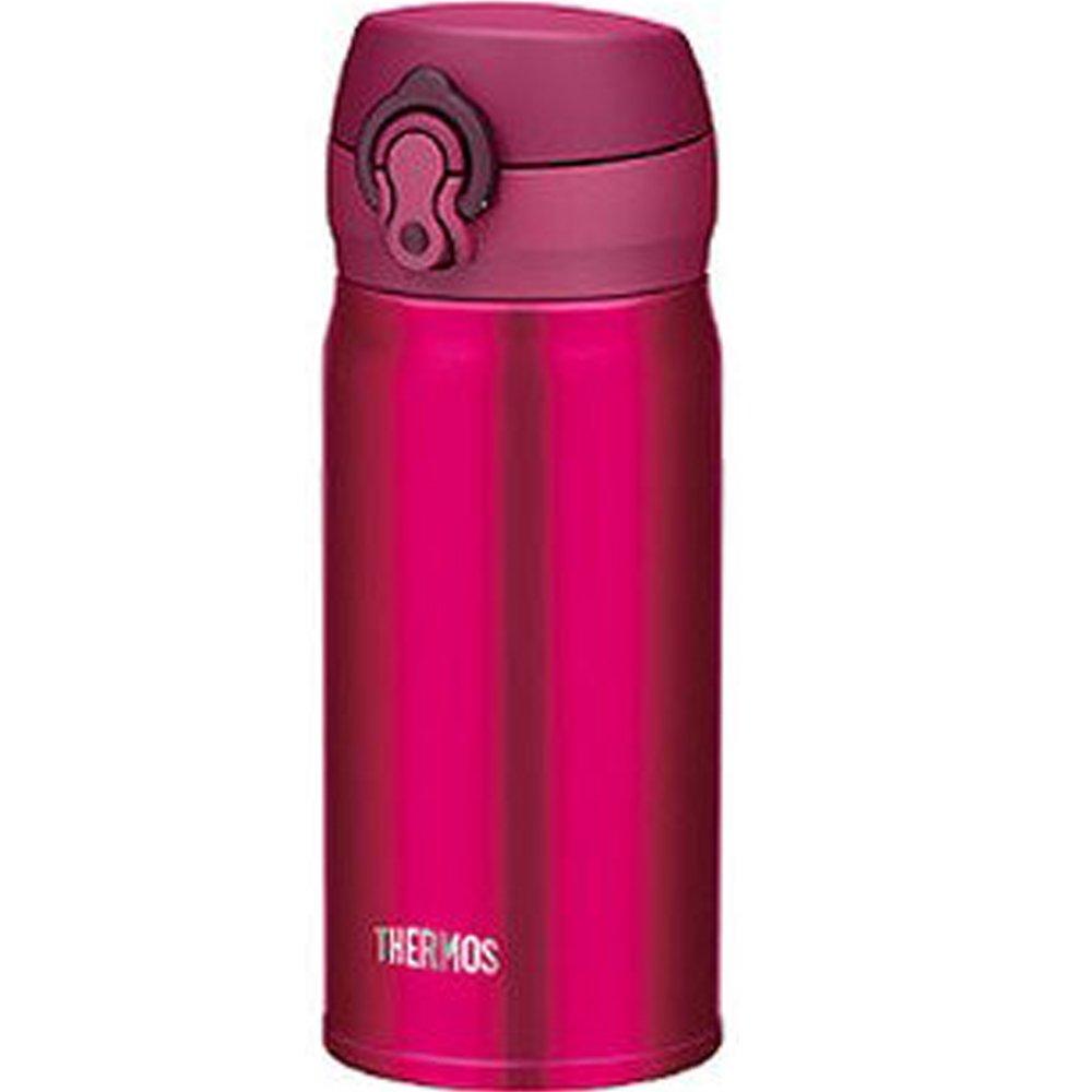 THERMOS Vacuum Insulated Portable Mug with One-Touch Opening, 350ml, Strawberry Red, JNL-352 SBR