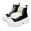 New Shoes Platform Canvas Couple Shoes Bag Head High Top European Size Large Size Women's Shoes Suede Snow Boots