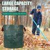 Мешок для сбора листьев 13 гал/32 гал/72 гал Многоразовый мешок для садового мусора Сверхпрочный вертикальный сборщик листьев с 4 ручками для ухода за газоном и садом