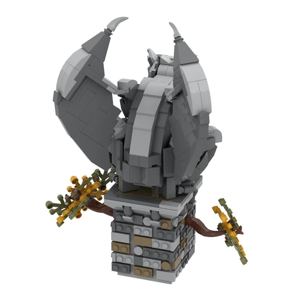 Gobricks MOC Мифические существа V: Гаргулья Кирпичики Модель Строительные Блоки Игрушки Подарок