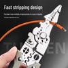 Industrial Grade Stainless Steel Electrician's Multifunctional Wire Stripper and Twister