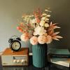 Artificial Flowers, Centerpieces Coffee Table Decor, Silk Flower Arrangements for Home Decor Indoor Fake Flower Bouquet for Dining Room Wedding