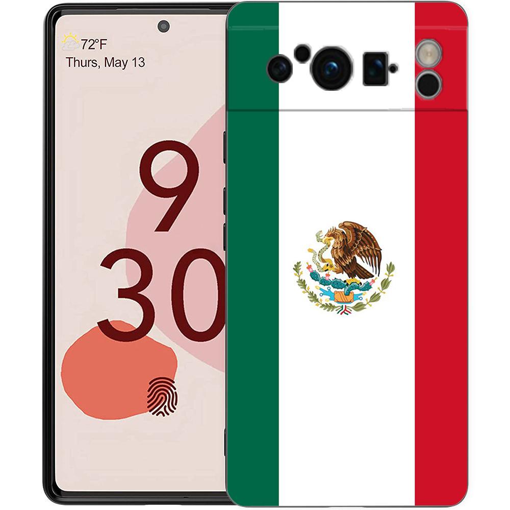 Чехол для телефона Паспорт Мексики для Google Pixel 9 8 7 6 Pro XL 8A 6A 7A 5G Мягкий ударопрочный ТПУ Черный Чехол Fundas