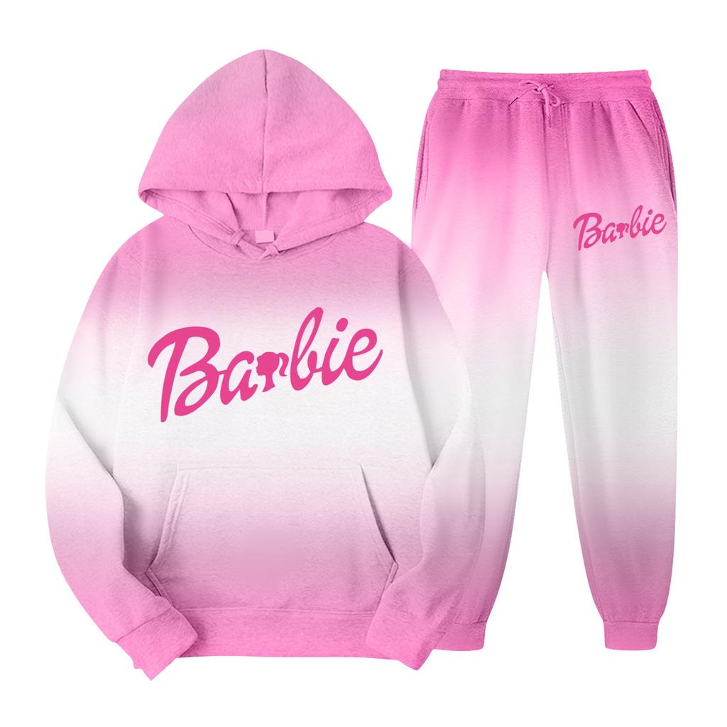 Women's Sweatshirt Printed Dress Hoodie Bag Pocket Long Sleeve Long Dress Hoodie Set