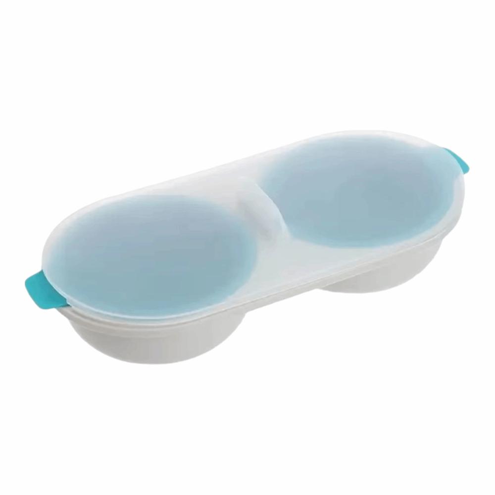 Пищевой термостойкий пароварка для яиц для микроволновой печи с крышкой, микроволновая пароварка для яиц, быстро нагревающаяся, с антипригарным покрытием, форма для яиц «горячий источник»